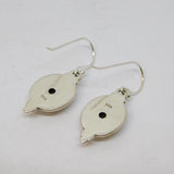 Pair of Sterling Silver Faceted Mystic Sapphire Hook Drop Earrings Vintage c1970