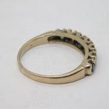 20th Century 18ct White Gold, Diamond & Sapphire Seven-Stone Ring Antique