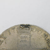 King William III Silver 3rd Bust Crown Coin Antique 1700 Fair Condition