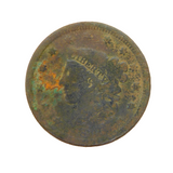 19th Century USA One Cent Coronet Head Coin Antique 1838 Fair/Worn