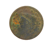 19th Century USA One Cent Coronet Head Coin Antique 1838 Fair/Worn