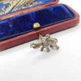 Sterling Silver Good Luck Elephant Charm Pendant Vintage c1970