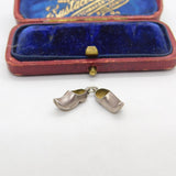 Sterling Silver Pair of Dutch Clogs Charm Pendant Vintage c1970