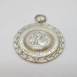 Sterling Silver Football or Soccer Sporting Fob Medal Antique 1947 Chester