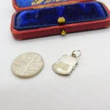 Sterling Silver and Enamel Traquair Travel Shield Charm Pendant Vintage c1970