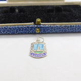 Sterling Silver & Enamel Blackpool Tower Shield Charm Pendant Vintage c1970