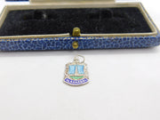 Sterling Silver & Enamel Blackpool Tower Shield Charm Pendant Vintage c1970