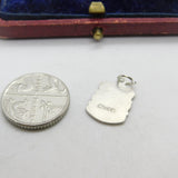 Sterling Silver and Enamel Southend On Sea Shield Charm Pendant Vintage c1970