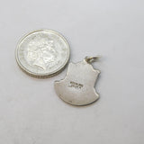 Sterling Silver Clacton-on-Sea Enamel Charm Pendant Vintage c1970s