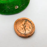 Regency George IV Grand Tour Copper Roman Seal Stamp Plaque Antique c1830