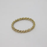 Sterling Silver Twisted Rope Style Stacking Band Ring Vintage c1970 Size N 1/2