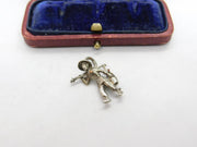 Sterling Silver Worker in the Field Charm Pendant Vintage c1970