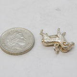 Sterling Silver Aries the Ram Charm Pendant Vintage c1970s
