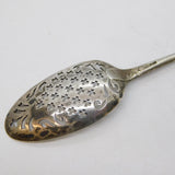 George II Sterling Silver Mote Spoon Antique c1740s London, John Kinkaid