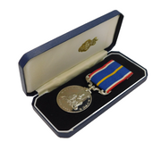 Boxed British National Service Military Medal Vintage 1960