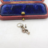 Sterling Silver Spanish Guitar Player Charm Pendant Vintage c1970