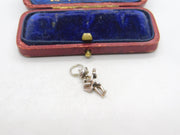Sterling Silver Spanish Guitar Player Charm Pendant Vintage c1970
