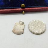 Sterling Silver & Enamel Beaulieu Travel Shield Charm Pendant Vintage c1970