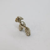 Sterling Silver Textured Poodle Dog Charm Pendant Vintage c1970