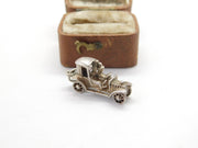 Sterling Silver Motor Car Traditional Charm Pendant Vintage c1970
