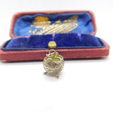 Sterling Silver Little Bucket Charm Pendant Vintage c1970