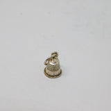 Sterling Silver Thimble Charm Pendant Vintage c1970