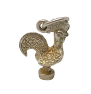 Sterling Silver Portuguese Cockerel Charm Pendant Vintage c1970