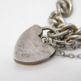 Sterling Silver Curb Link Charm Bracelet Vintage 1965 Birmingham