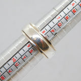Sterling Silver Chunky Spinning Band Ring Contemporary c2000 Size R