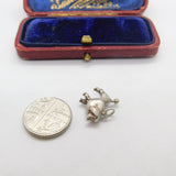 Sterling Silver Coiffed Poodle Dog Charm Pendant Vintage c1970