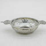 George V Sterling Silver Coin Set Crown Handle Coronation Bowl Antique 1910
