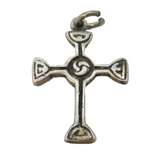 Celtic Art Industries Scottish Sterling Silver Cross Charm Pendant Vintage c1950