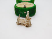Sterling Silver Wedding in the Church Charm Pendant Vintage c1970