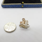 Sterling Silver Traditional Travellers Wagon Charm Pendant Vintage c1970