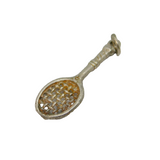 Sterling Silver Tennis Racket Charm Pendant Vintage c1970s