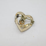 Scottish Sterling Silver Ward Bros Yellow Paste Thistle Brooch Pin Vintage c1950