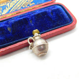 Sterling Silver Jersey Can Drinking Flask Charm Pendant Vintage c1970
