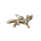 Sterling Silver Fox Form Charm Pendant Vintage c1970s