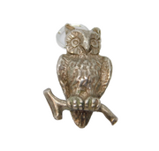 Sterling Silver Owl On Perch Charm Pendant Vintage c1970