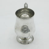 Victorian Silver Plated 'Gilsland Hotel' Crested Tankard Antique c1880
