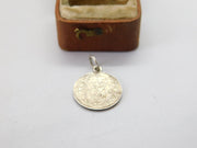WW1 Sterling Silver Threepence Coin Charm Pendant Antique 1916