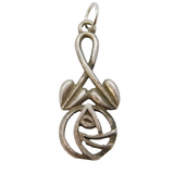 Sterling Silver Rennie Mackintosh Charm Pendant Vintage c1970s