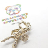 Sterling Silver Viking Warlord Warrior Pendant Vintage c1970
