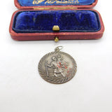Sterling Silver St Christopher Charm Pendant Vintage c1970