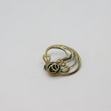 Sterling Silver Kit Heath Black Onyx Mackintosh Deco Style Brooch Modern c1990