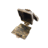 Sterling Silver 'Call 999' Opening Telephone Charm Pendant Vintage c1970