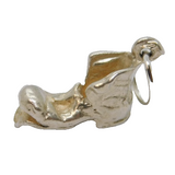 Sterling Silver Clowns Shoe Charm Pendant Vintage c1970