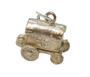 Sterling Silver Mystic In Caravan Charm Pendant Vintage c1970