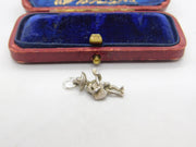Sterling Silver Mexican Guitar Musical Charm Pendant Vintage c1970