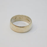 Sterling Silver 6mm Wide Wedding Band Ring Vintage c1970 Size I 1/2